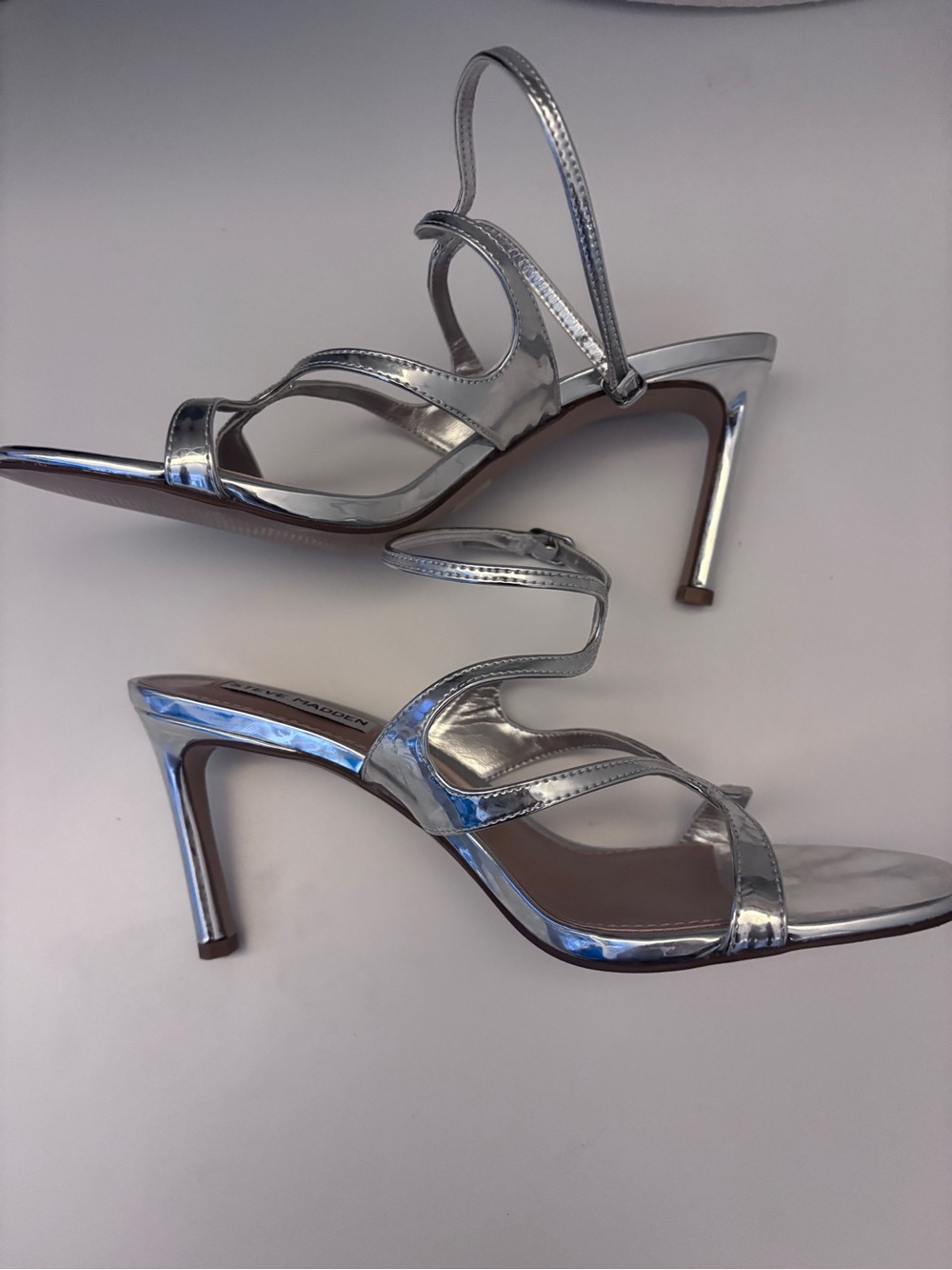 Silver heels - never worn